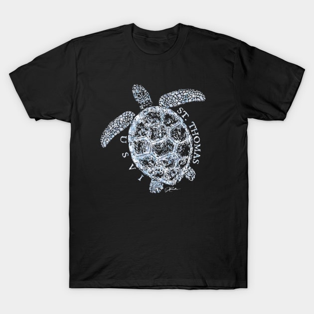 St. Thomas, USVI, Sea Turtle T-Shirt by jcombs